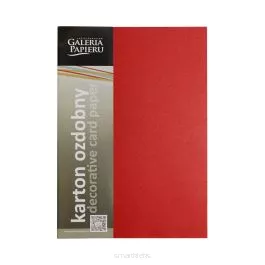 Karton Ozdobny Brillo Czerwony 200g A4 Galeria Papieru 205423