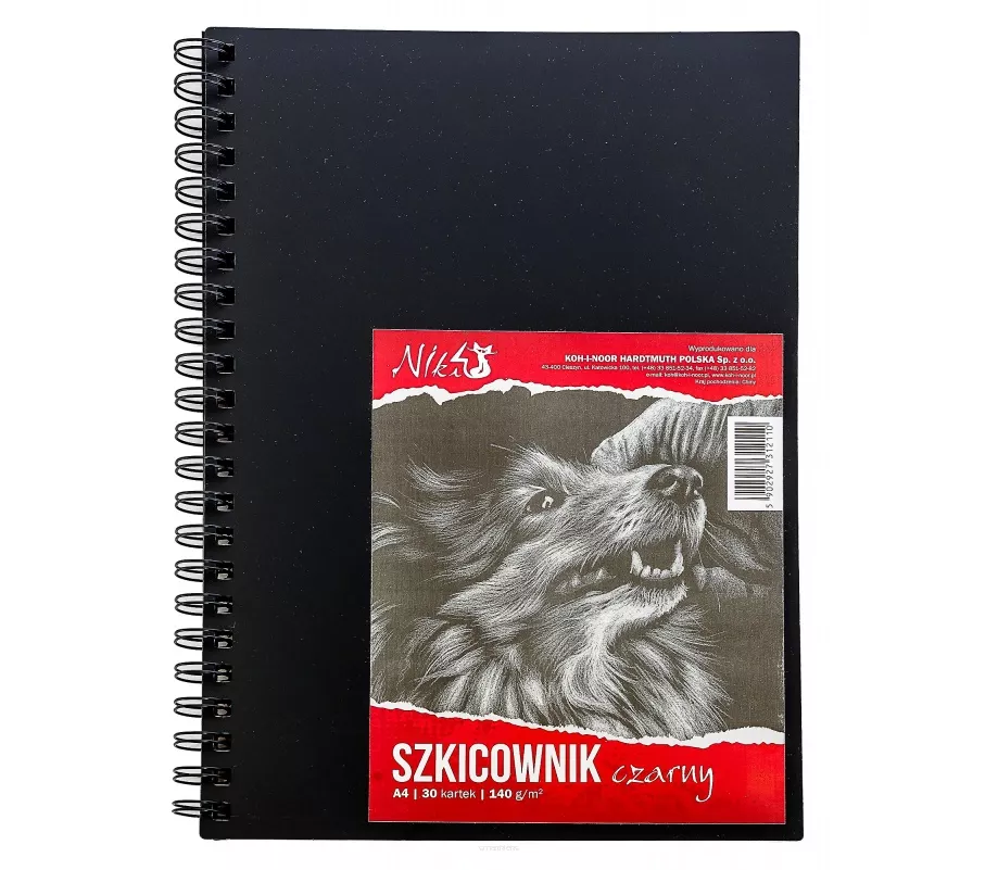 Szkicownik Czarny A4 140g/m2 Koh-I-Noor