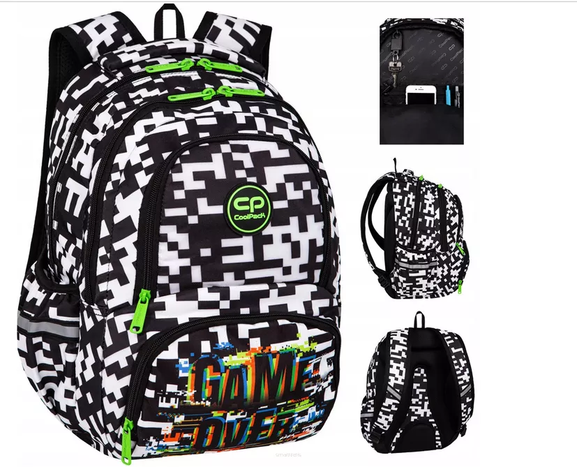 Plecak dziecięcy CoolPack Spiner Game Over smartkleks.pl