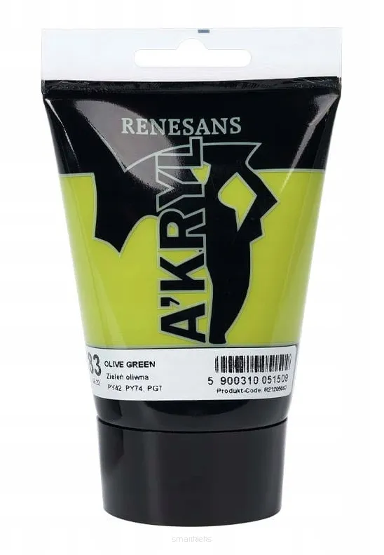 Farba Akrylowa Renesans 100ml 30 Zieleń Oliwna smartkleks.pl