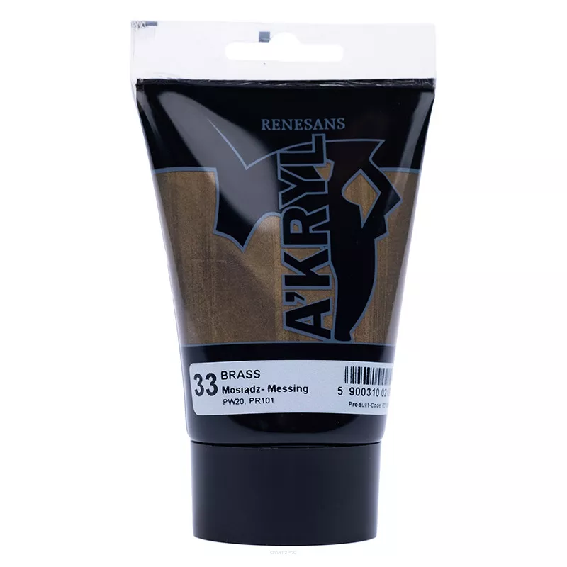 Farba Akrylowa Renesans 100ml 33 Mosiądz