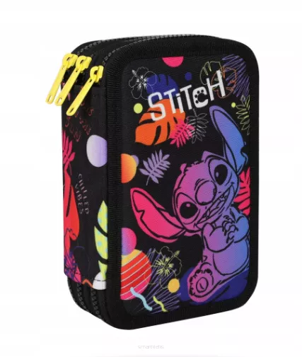 Piórnik Trójkomorowy Cool Pack z Wyposażeniem Jumper 3 Disney Black Stitch smartkleks.pl