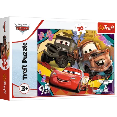 Puzzle Trefl 30 Elementów Cars Rozpędzone Samochody