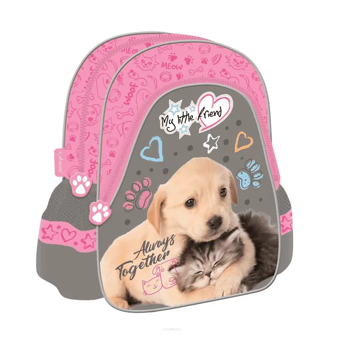 Plecak Przedszkolny Szkolno-Wycieczkowy St. Majewski Pies i Kot
