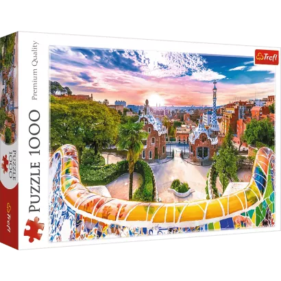 Puzzle Trefl 1000 Elementów Zachód Słońca nad Barceloną