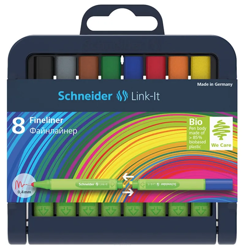 Cienkopis Schneider 0,4mm 8kol. Modułowy smartkleks.pl