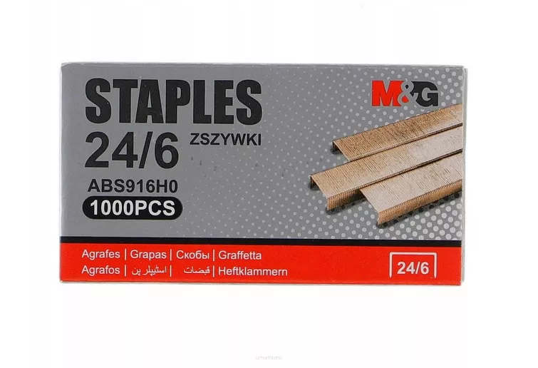 Zszywki Miedziane M&g 24/6 smartkleks.pl