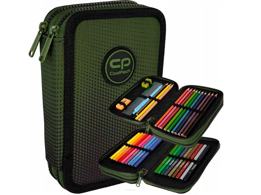Piórnik Dwukomorowy Z Wyposażeniem Jumper 2 Gradient Grass smartkleks.pl