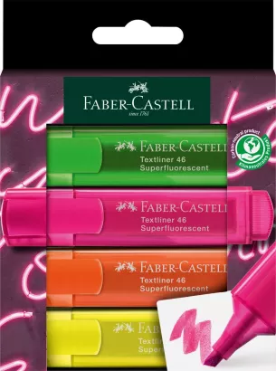 Faber-Castell Zakreślacz Super Neon 4 szt.