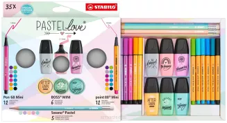 Zestaw Zakreślaczy I Cienkopisów Stabilo PastelLove 35 Elementów SmartKleks.pl