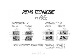 Blok Pismo Techniczne Typu B Pochyłe - 2