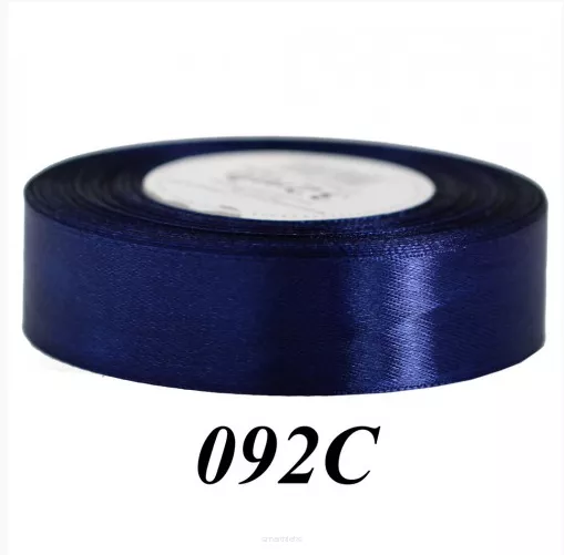 Wstążka Satynowa 25mm/32mb, C. Granatowa Smartkleks.pl