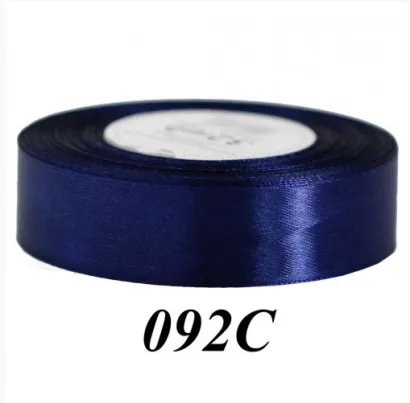 Wstążka Satynowa 25mm/32mb, C. Granatowa