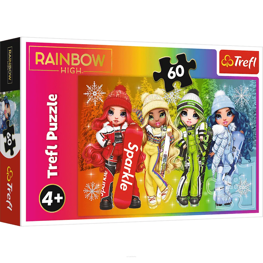 Puzzle Trefl 60 Elementów Radosne Lalki Rainbow High SmartKleks.pl