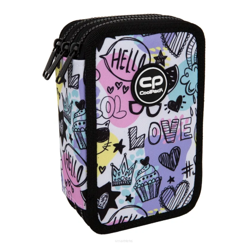 Piórnik Trójkomorowy Cool Pack z Wyposażeniem Jumper 3 Mood smartkleks.pl