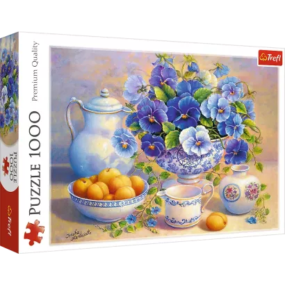 Puzzle Trefl 1000 Elementów Niebieski Bukiet