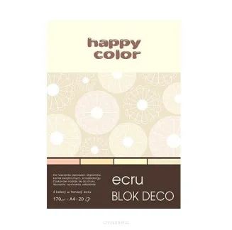 Blok Kreatywny Happy Color Deco Ecru