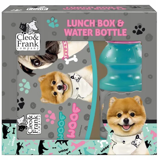 Zestaw Bidon Śniadaniówka Lunchbox DERFORM Cleo&Frank