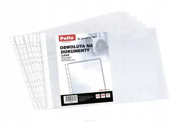 Obwoluta na Dokumenty PP A3 Przezroczysta  SmartKleks.pl