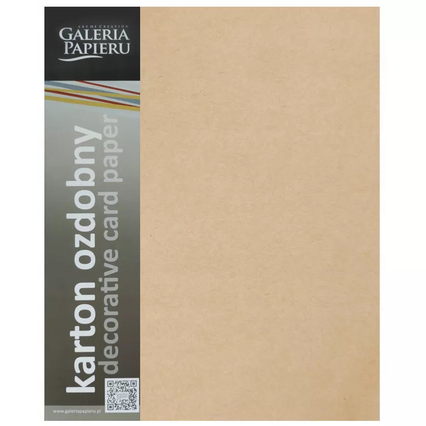 Karton Ozdobny Nature Ciemnobeżowy A4 Galeria Papieru smartkleks.pl