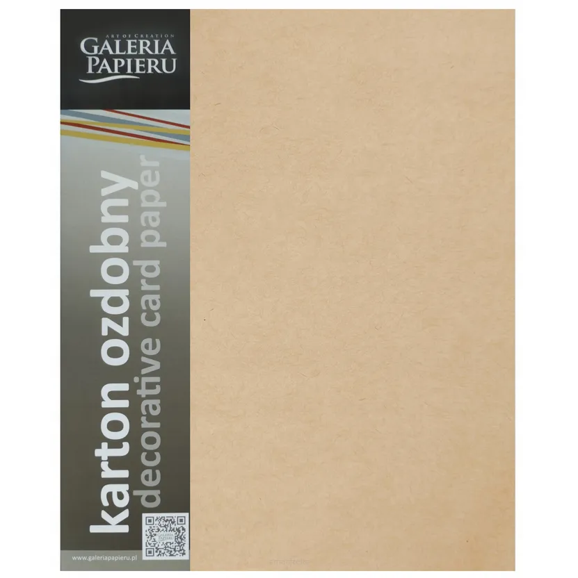 Karton Ozdobny Nature Ciemnobeżowy A4 Galeria Papieru smartkleks.pl