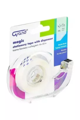 Taśma biurowa Magic z dispenserem GRAND 18x200cm