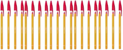 Zestaw 20 x Długopis BiC Orange Original Fine Czerwony