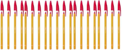Zestaw 20 x Długopis BiC Orange Original Fine Czerwony