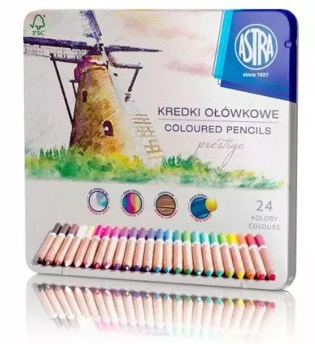 Kredki Ołówkowe 24 Kolory Astra smartkleks.pl