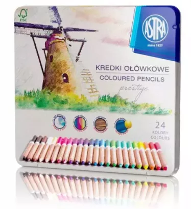 Kredki Ołówkowe 24 Kolory Astra