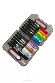 Marker akrylowy pędzelkowy 12 kolorów M&G