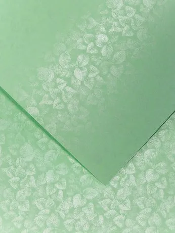 Karton Ozdobny Liście Jasnozielony Galeria Papieru SmartKleks.pl