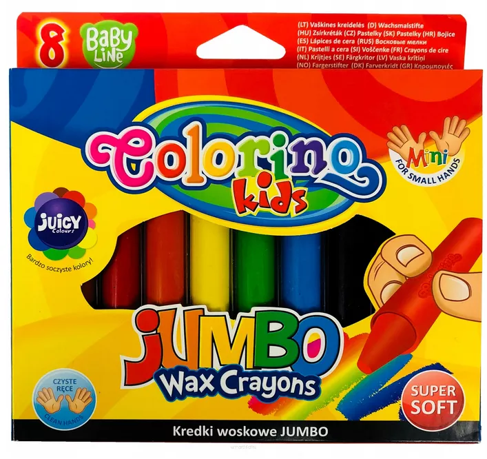 Kredki Woskowe Jumbo Colorimo Super Soft smartkleks.pl