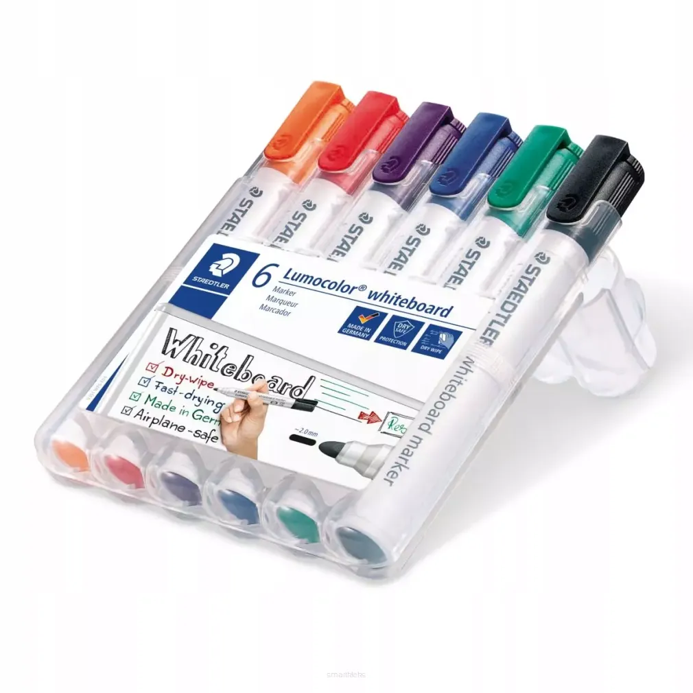 Zestaw Markerów Lumocolor Do Białych Tablic Staedtler 6 szt smartkleks.pl