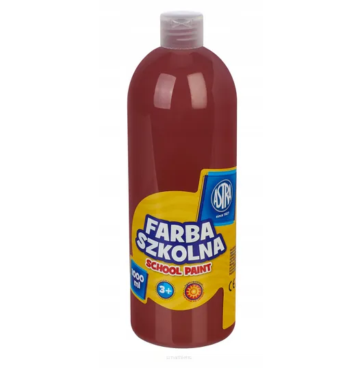 Farba Szkolna 1000 ml Brązowa 