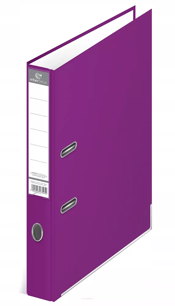 Segregator A4 50mm Fioletowy Interdruk  SmartKleks.pl