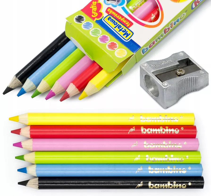 Kredki ołówkowe Bambino 6 kolorów smartkleks.pl