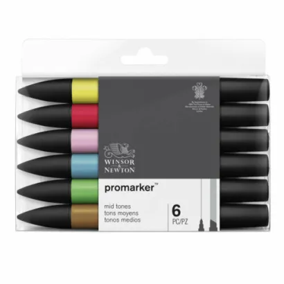 Zestaw Markerów Winsor&Newton Promarker 6 Kolorów