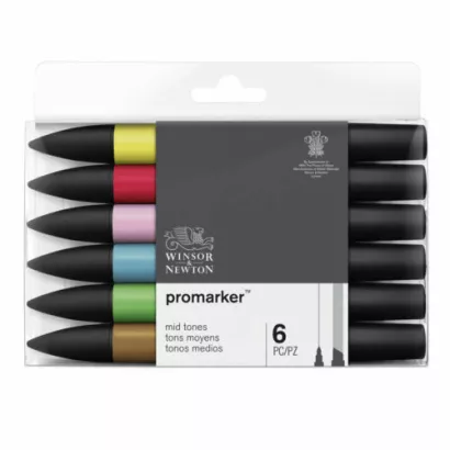 Zestaw Markerów Winsor&Newton Promarker 6 Kolorów smartkleks.pl