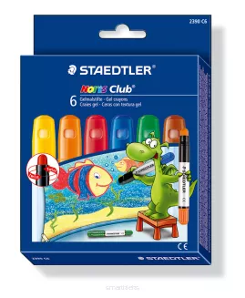 Kredki Żelowe Staedtler S 2390, zestaw 6 kol.