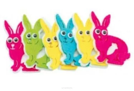 Naklejki z Filcu Wielkanocne 6szt. Brewis