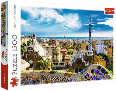 Puzzle Trefl 1500 Elementów Park Guell, Barcelona
