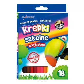 Kredki ołówkowe trójkątne Bambino 18 kolorów - 4
