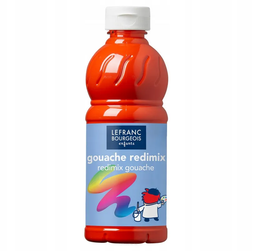 Płynny Gwasz Farba Plakatowa Redimix 500ml. Vermilion smartkleks.pl