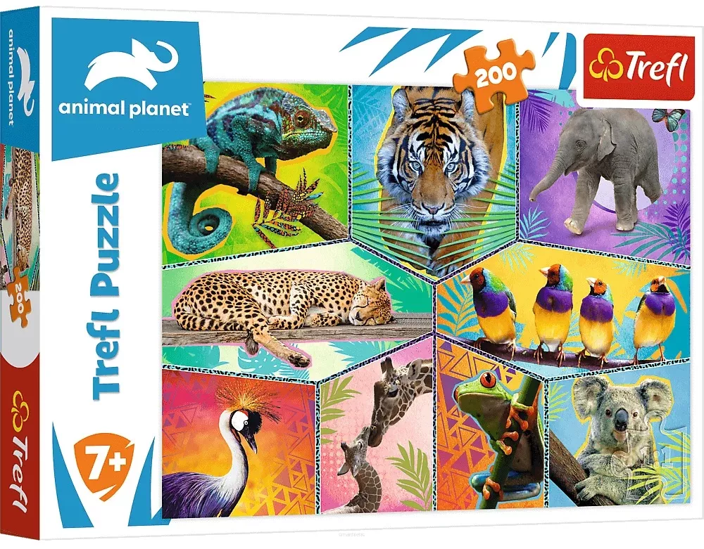 Puzzle Trefl 200 Elementów Animal Planet w Egzotycznym Świecie SmartKleks.pl