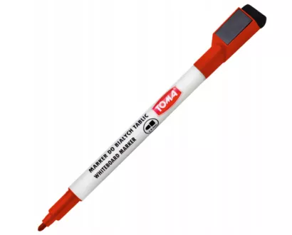 Marker Do Białych Tablic Suchościeralnych TOMA CZERWONY
