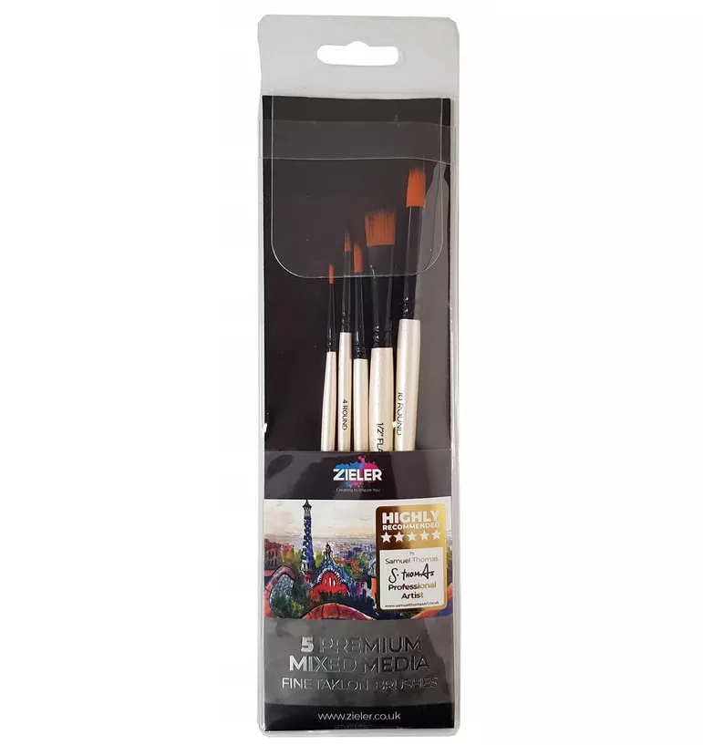 Zestaw Pędzli Zieler Premium Mixed Media smartkleks.pl
