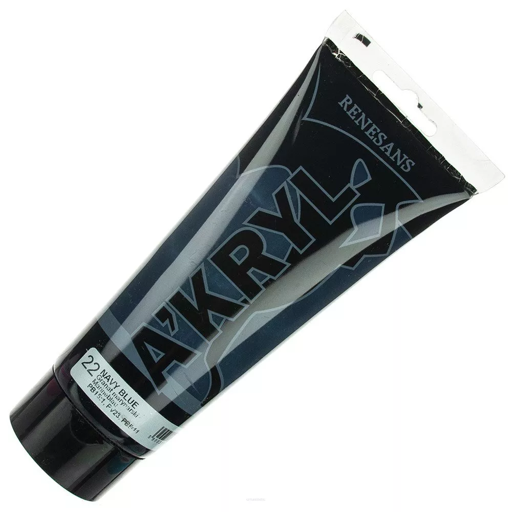 Farba Akrylowa Renesans 200ml 22 Granat Marynarski
