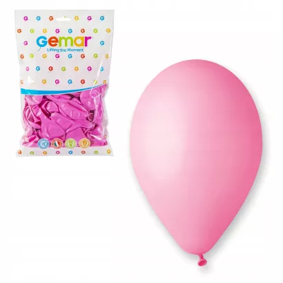 Balony 100 sztuk Pastelowe Różowe Gemar