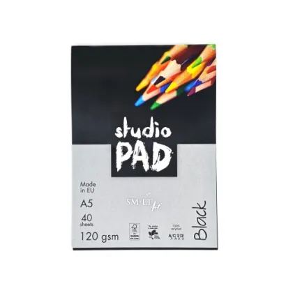 SMLTArt Studio Pad BLACK A5 120gsm 40 arkuszy